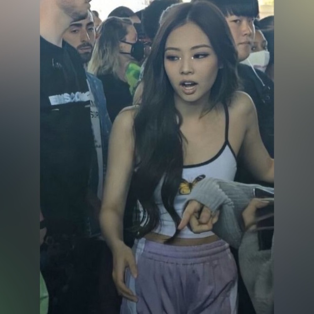 Urban outfitters jennie butterfly cropped tank top